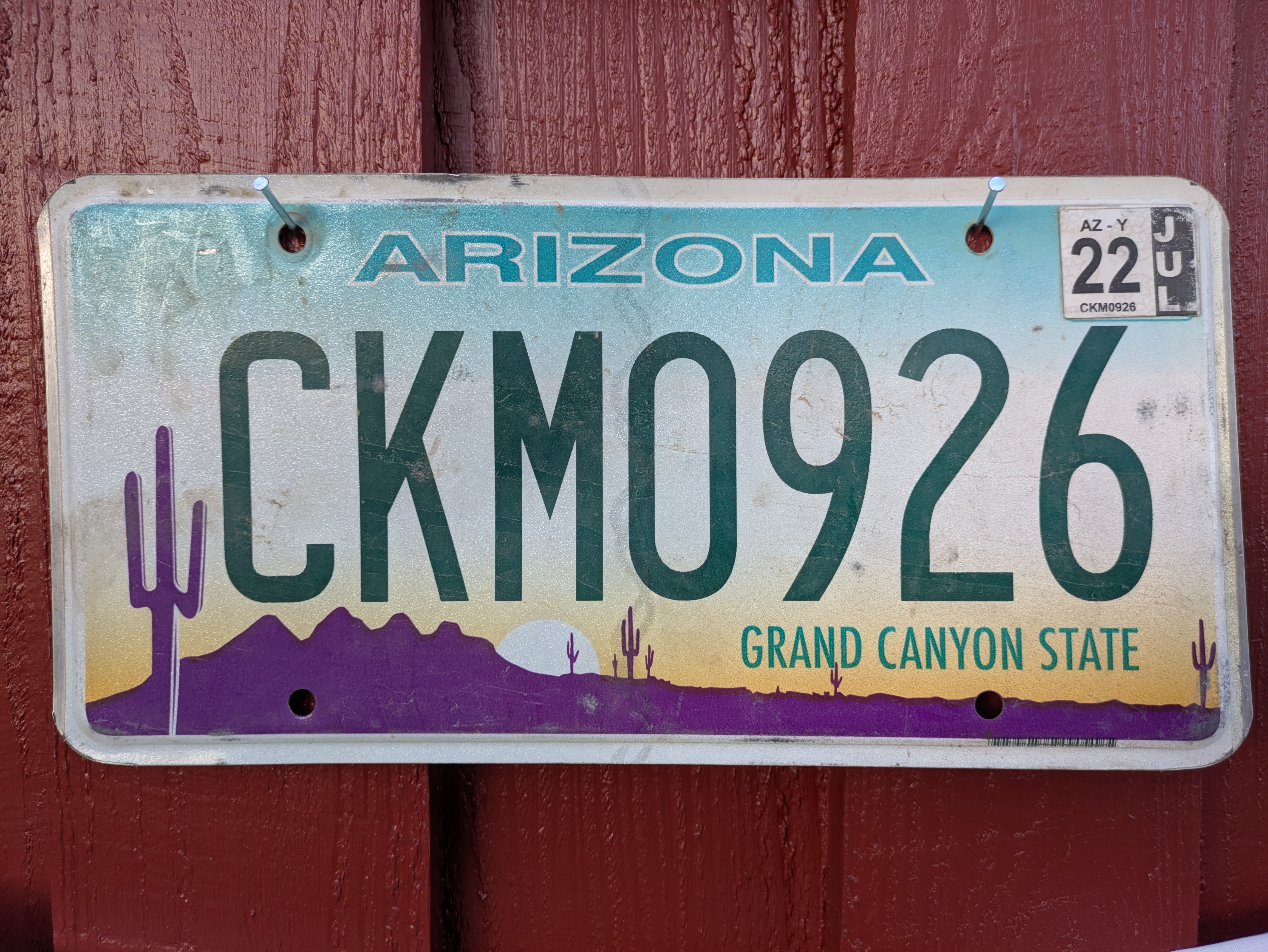 Original USA Nummernschild