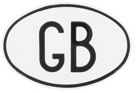 GB Landesplakette oval Aluminium für VW Oldtimer