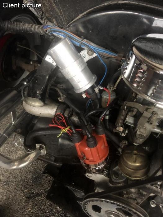 Zündspule m Halterung 12V