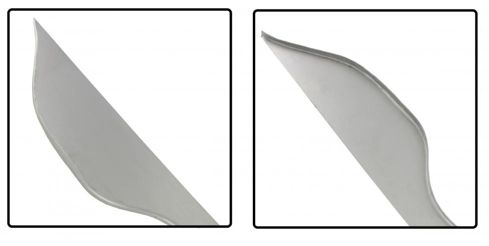 Reparaturplatte Heckschürze Unterseite