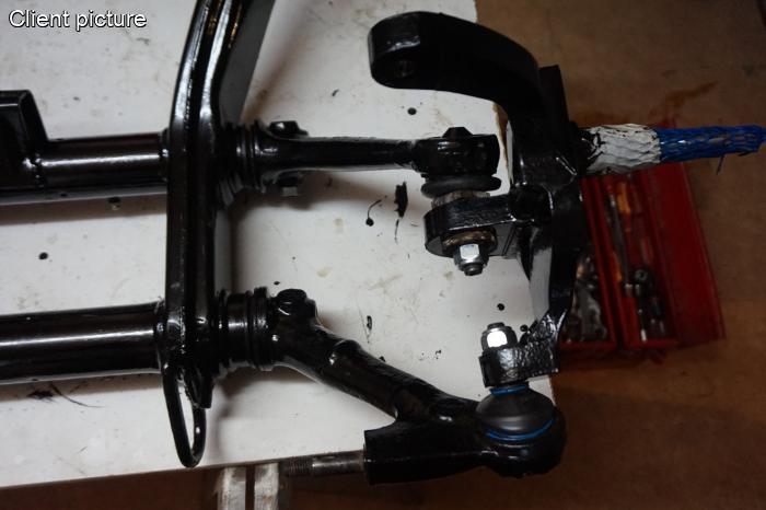 tiefergelegte Achsschenkel für Trommelbremsen (pro Paar)