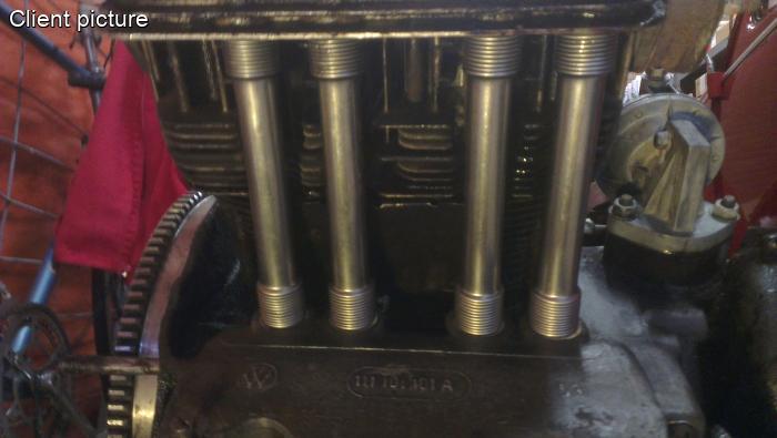 Stößelrohre Stahl (8 Stück)