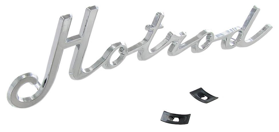 Chrom Hotrod Script Emblem für VW Oldtimer