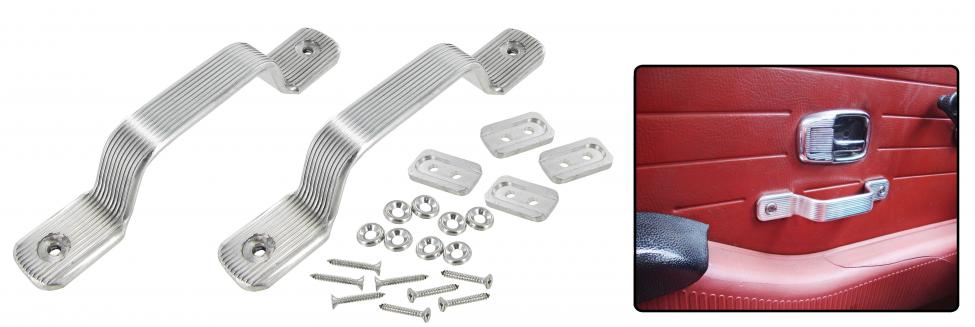 Aluminium Türgriffe verchromt für Bulli T2 1967-1979