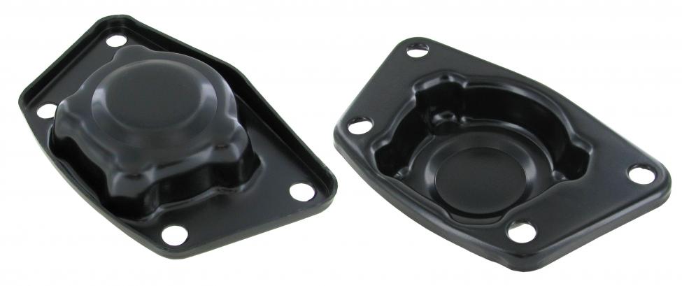 Federtellerkappen schwarz für VW Käfer 1959-1968