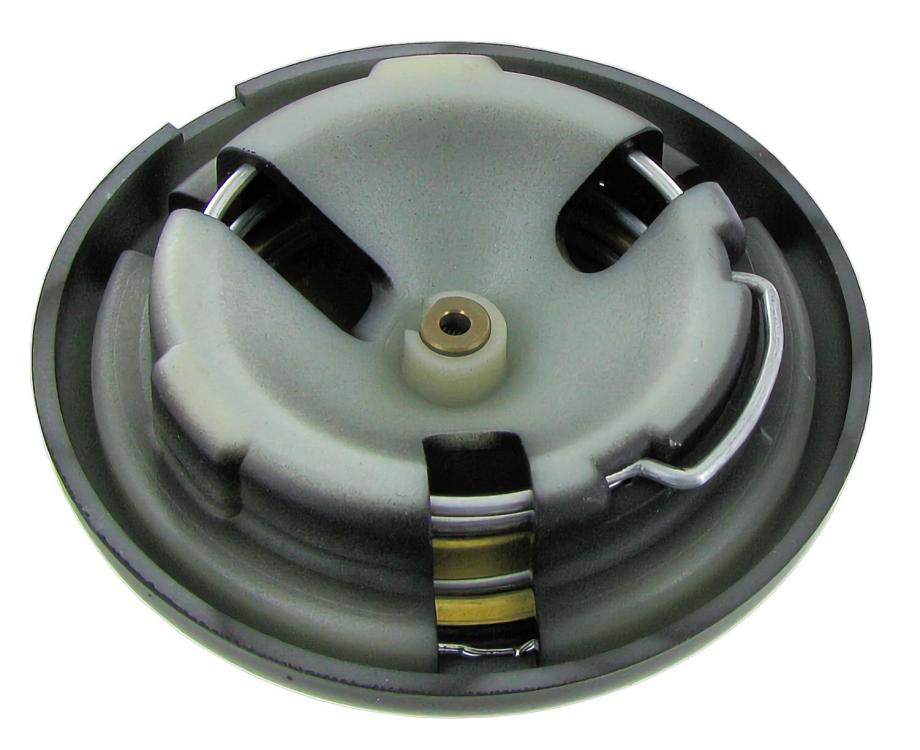 Hupenknopf schwarz mit silbernem Emblem für Oldtimer