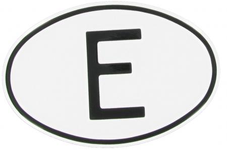 Landesplakette E Spanien oval Aluminium 18x12cm