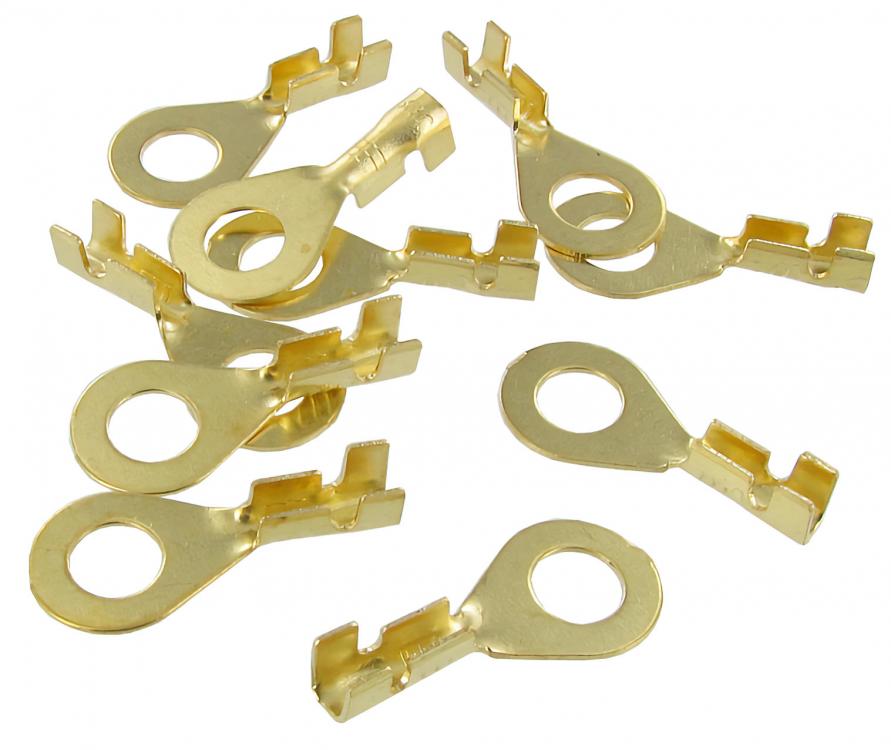 Unisolierte Gabelkabelschuhe 6mm für 0,5-1,0mm² Kabel