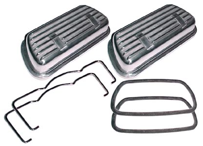 Aluminium Ventildeckel Clip-on Set für VW Oldtimer