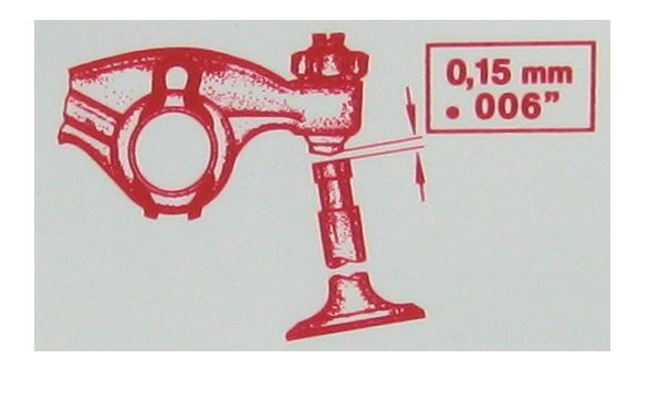 Ventil Timing Aufkleber Restaurierung VW Oldtimer