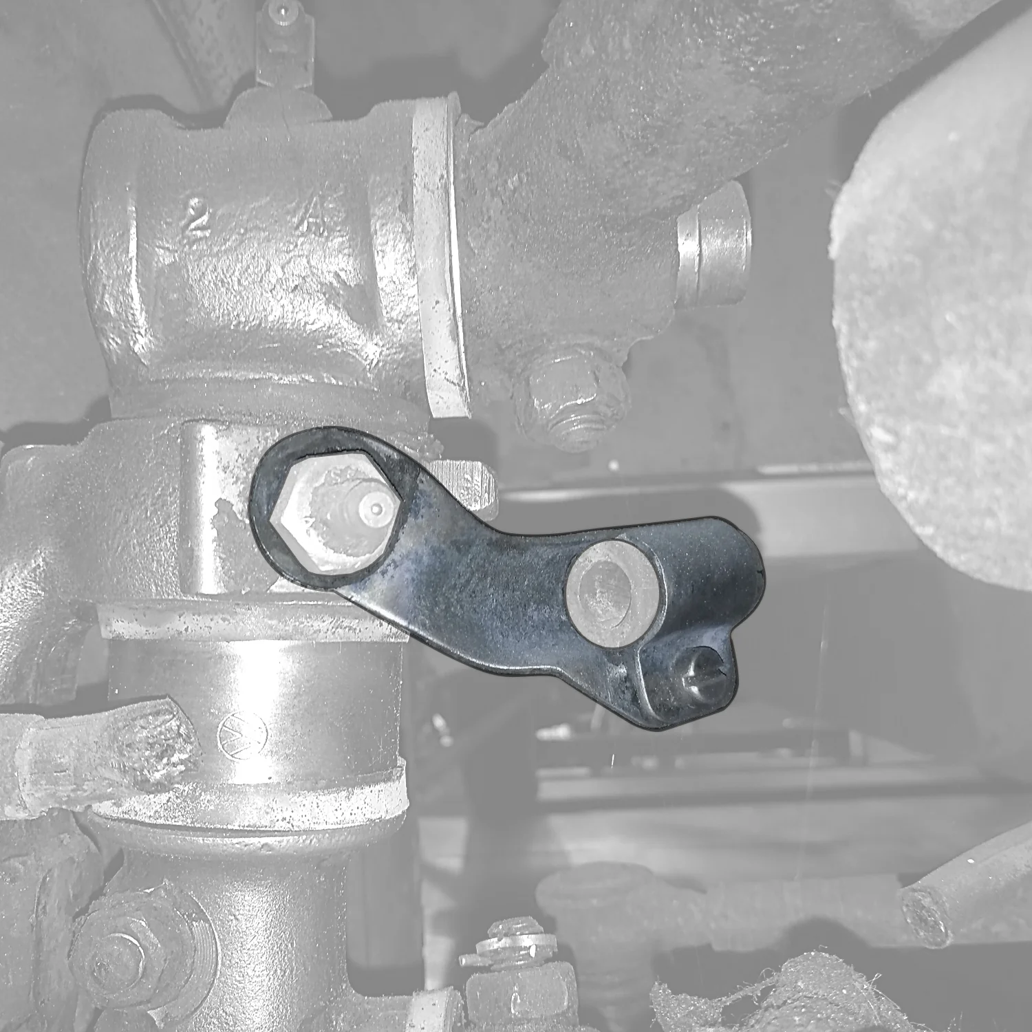 Bremsschlauchklammer rechts VW Bus -07/67 BBT
