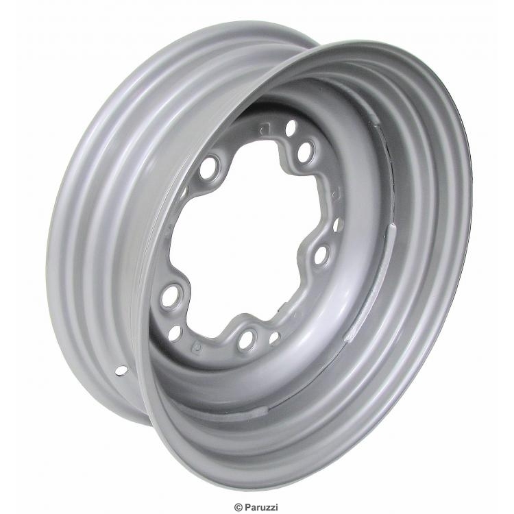 Stahlfelge grau ohne Lüftungslöcher (pro Stück) 4,5x15" LK 5x205 ET25 mit ABE