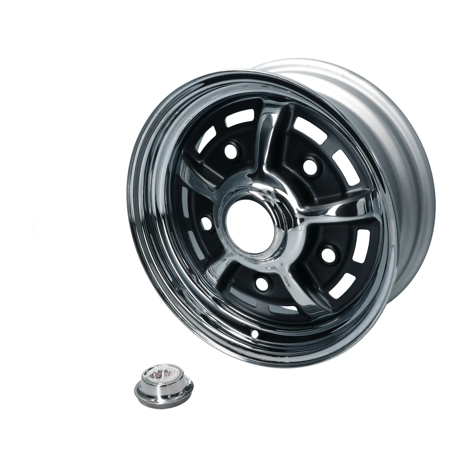 BBT Sprintstar Rad Chrom/schwarz 5x205 15 Zoll Oldtimer-VW