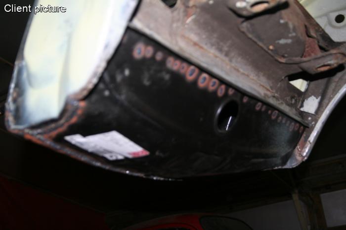 Bodenblech Reserveradfach