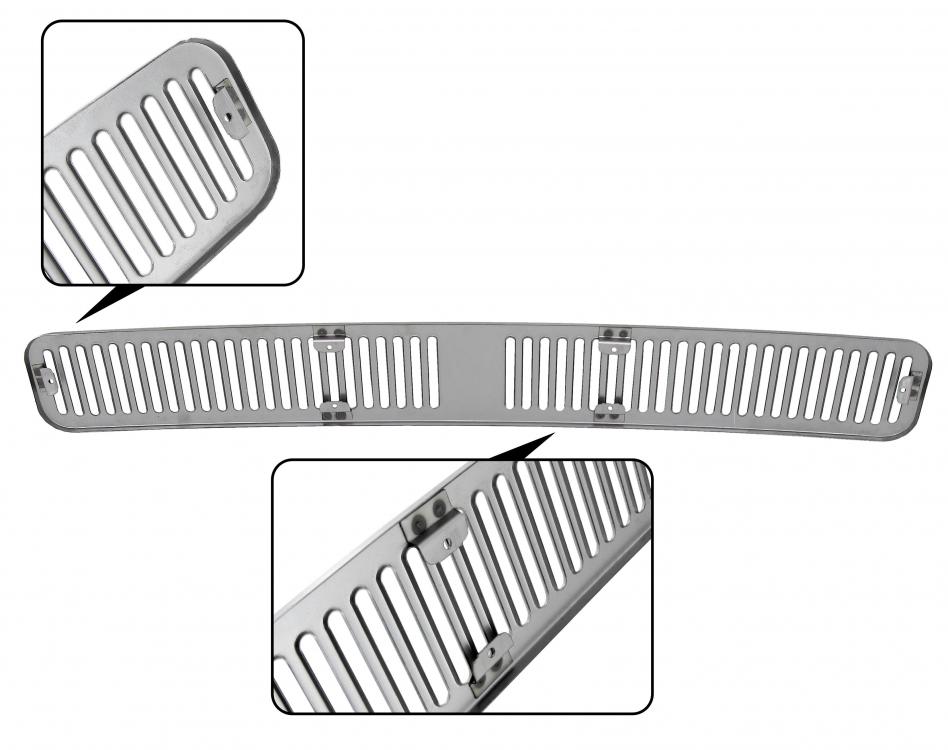 Lüftungsschlitz Gitter vorne für VW T2 Bulli 1967-1972