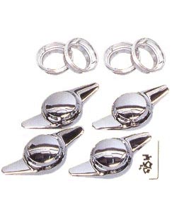 Nabendeckel 2-Speichen Knock-off verchromt für VW Klassiker