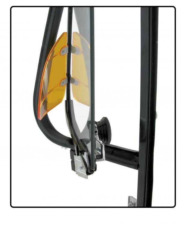 Ventilationsfenster Windabweiser transparent Bernstein Orange