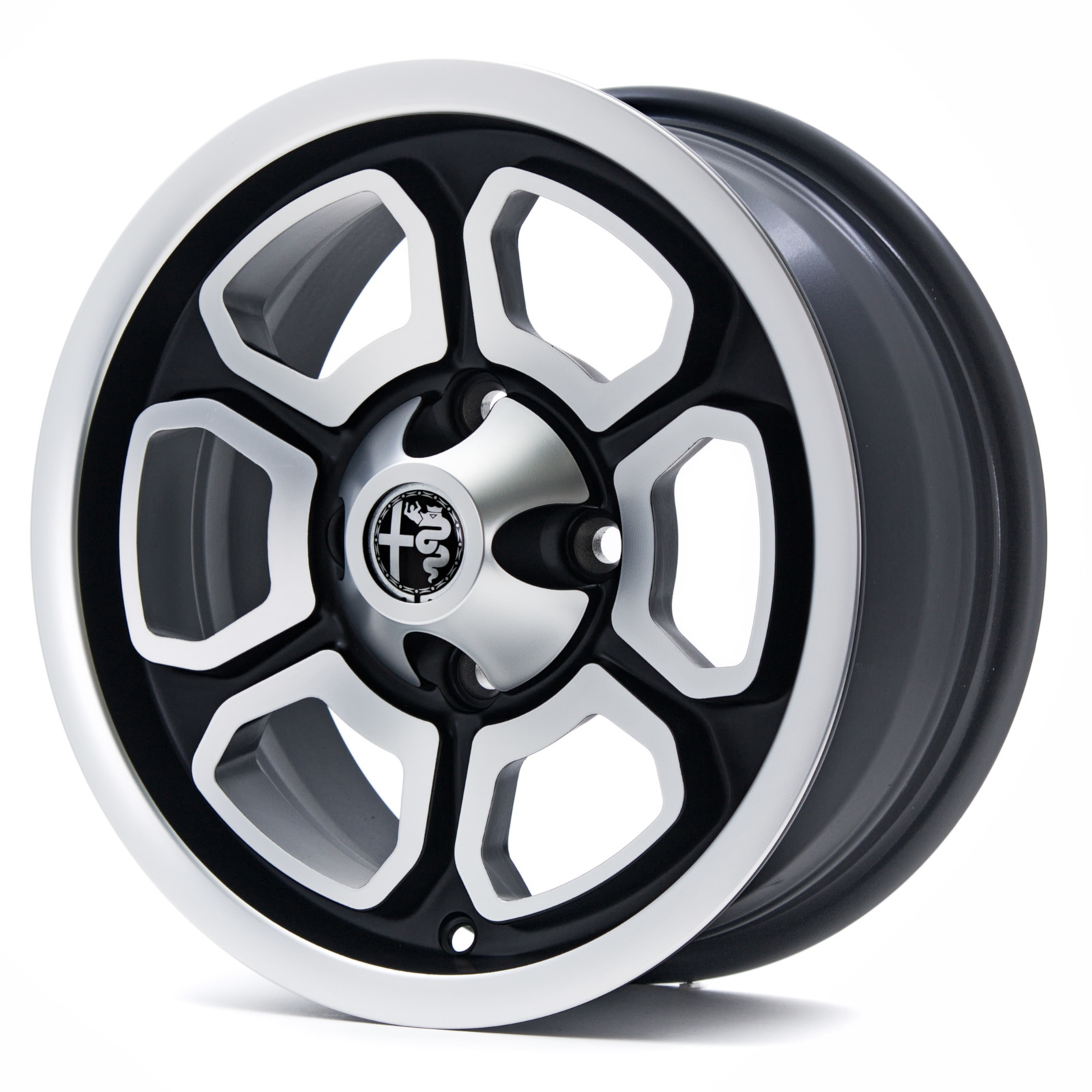 Maxilite Vega Felge für Alfa Romeo 6x14 matt black/diamond cut