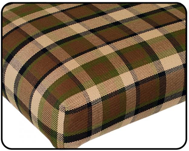 Motorraum-Matratzenabdeckung kariert Braun/Beige 1280mm