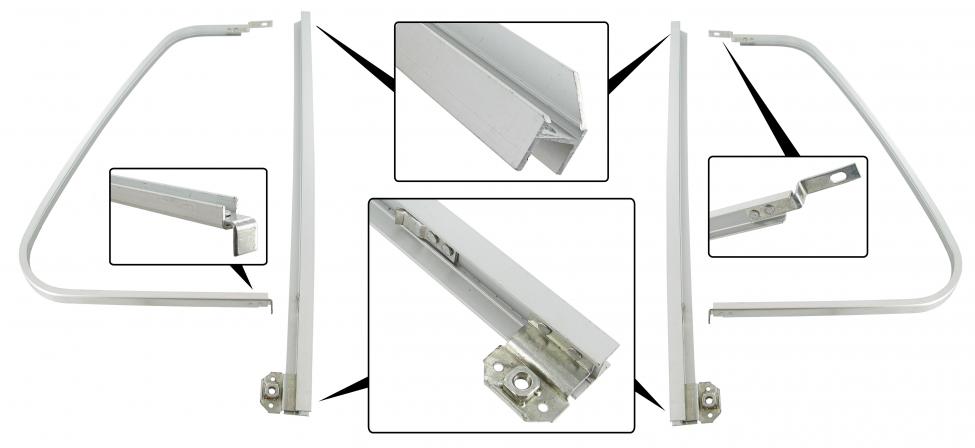 Fixiertes Ventilationsfenster Rahmen Kabinentür Aluminium