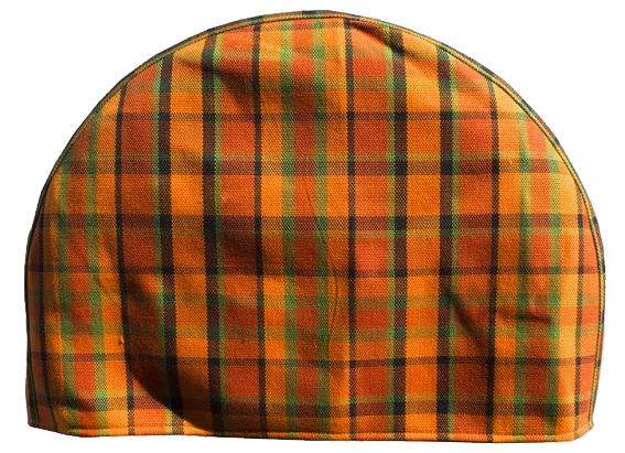 Reserverad-Abdeckung kariert orange/Gelb/Grün Westfalia