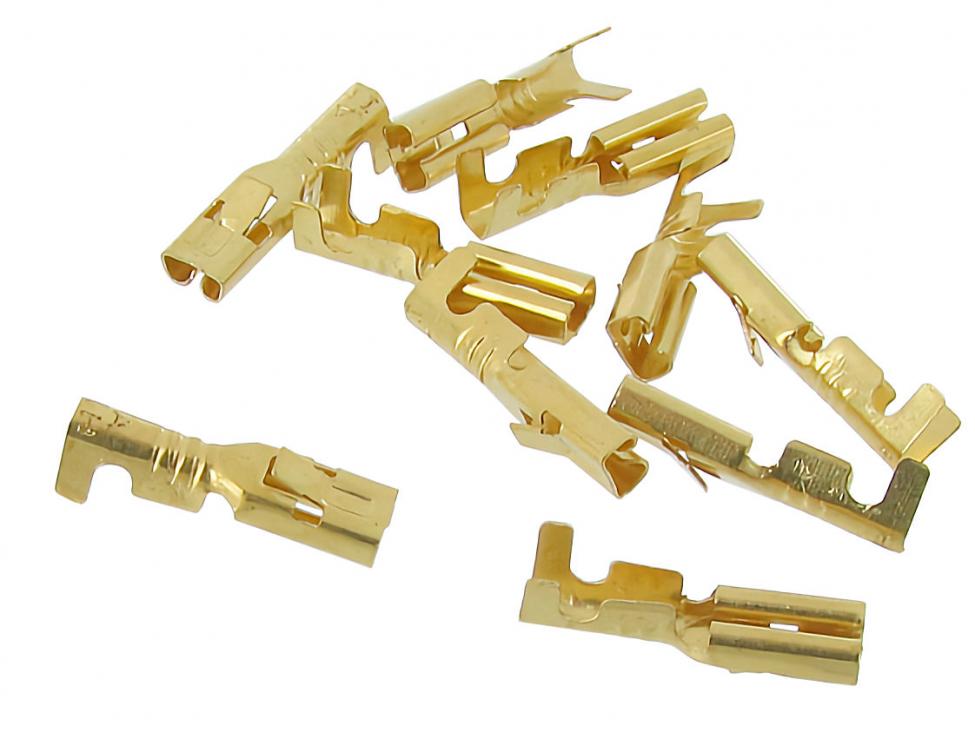 Unisolierte Flachsteckhülsen 2,8 mm - 0,5–1,5 mm² Rastnase