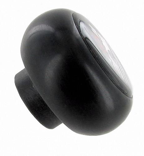 Schaltknopf schwarz mit Wolfsburg-Emblem für Käfer & Ghia