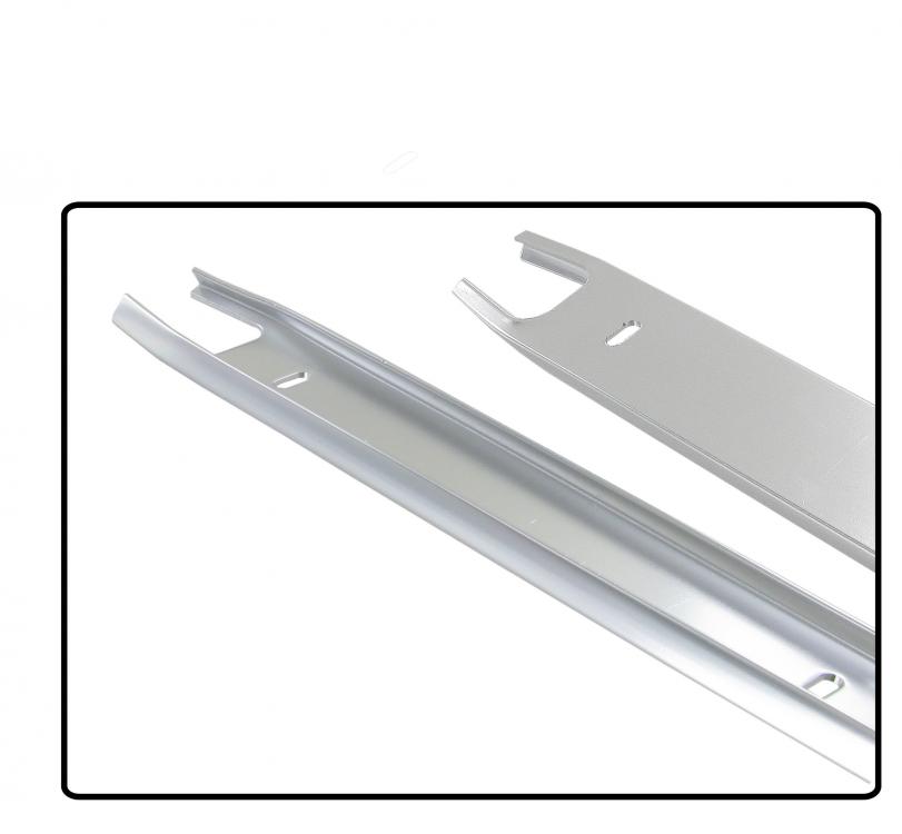 Türfenster-Dachgummi Zierleiste Links Aluminium