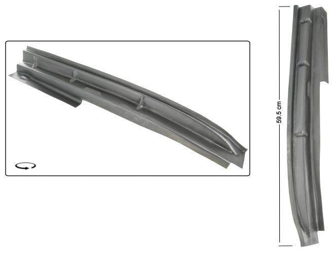 B-Säulen Reparaturblech links 59,5 cm für Bulli T2