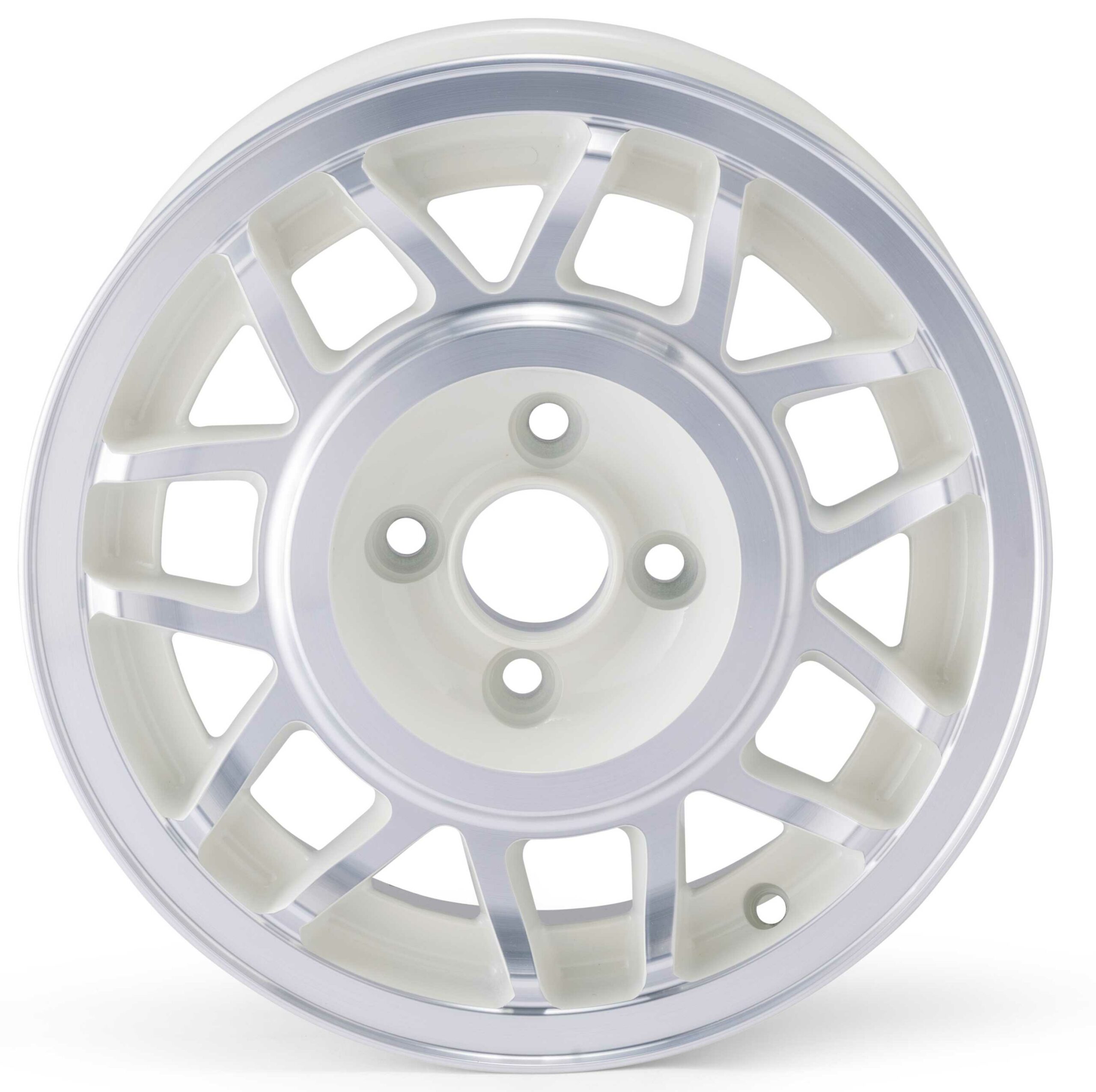 Alufelge* passend für VW Golf 1 im Snowflake Design 6x14" LK 4x 100 ET38 inkl. ABE  in weiß