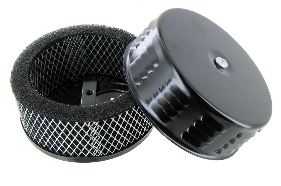 Schwarz Lamellen Luftfilter für VW Originalvergaser