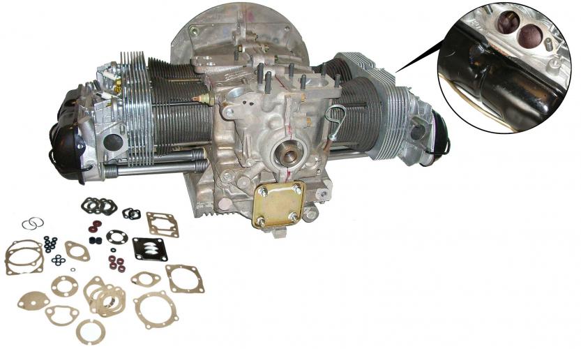 Überholter 1641er Motor mit erneutem Motorgehäuse – luftgekühlt