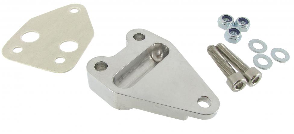 Ölkühler Abdeckplatte Aluminium poliert für VW Oldtimer