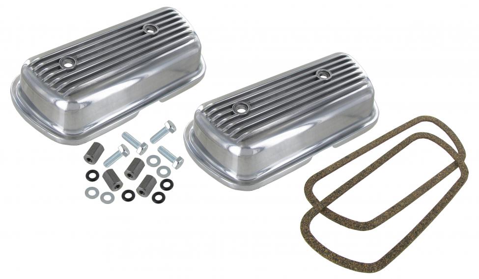 Aluminium Ventildeckel Satz, Schraubbar für VW Oldtimer