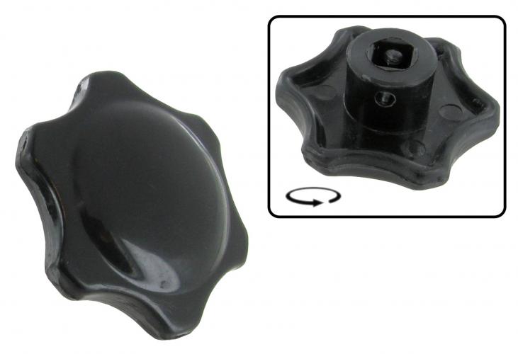 Heizungsregler Knopf schwarz