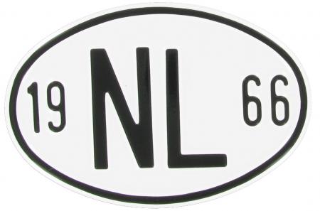 Landesplakette NL 1966 – Aluminium Oldtimer Schild 18x12cm