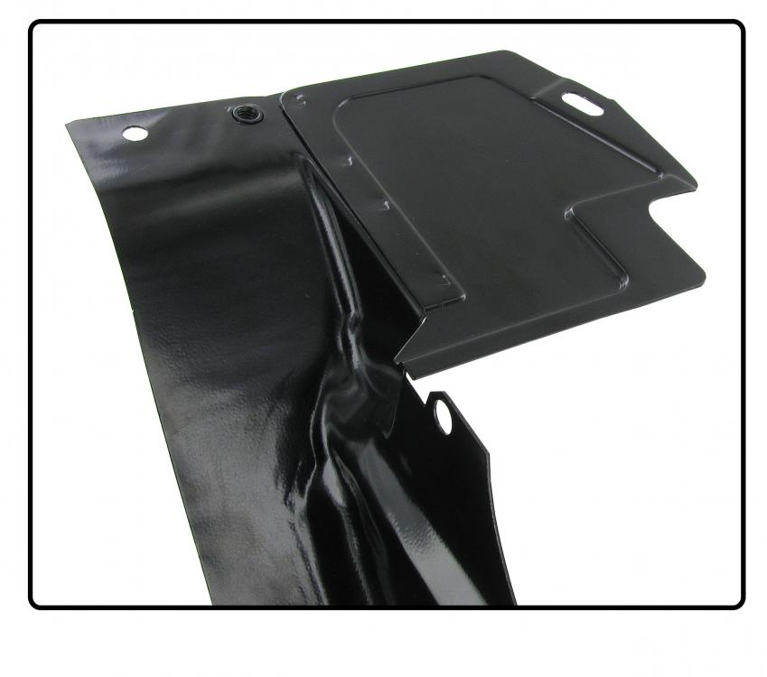 Motorblech hinten Riemenscheibe schwarz für VW-Oldtimer
