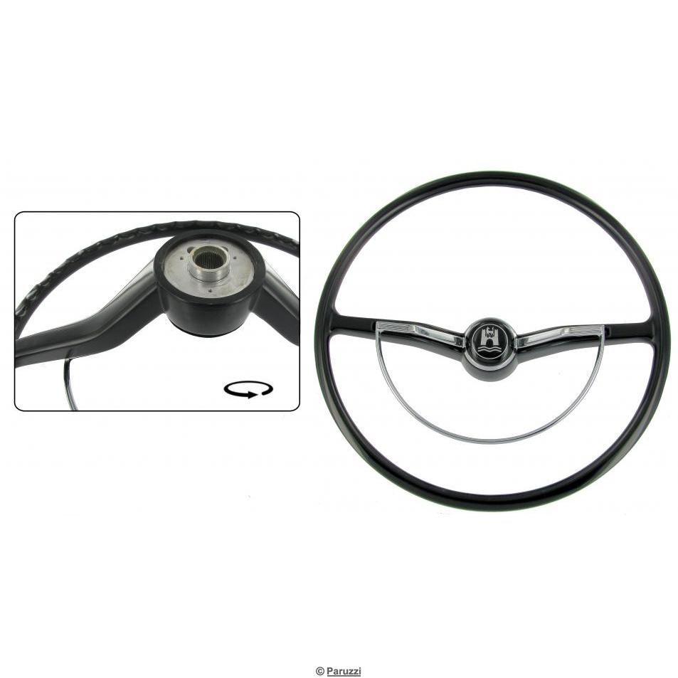 Lenkrad Serie schwarz komplett