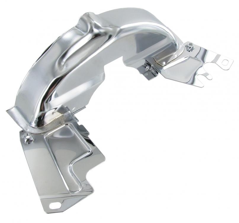 Motorblech hinten Riemenscheibe Chrom VW-Oldtimer