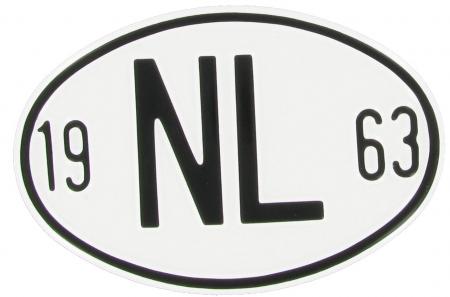 Landesplakette NL 1963 – Aluminium Länderschild für Oldtimer