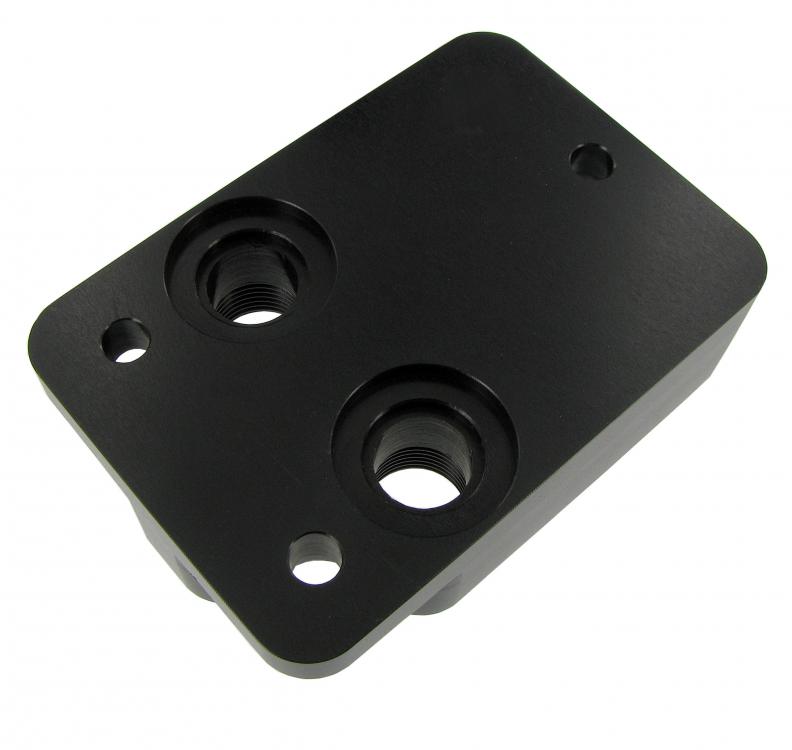 Ölkühler Adapter Umleitung Type 4 Motor Aluminium