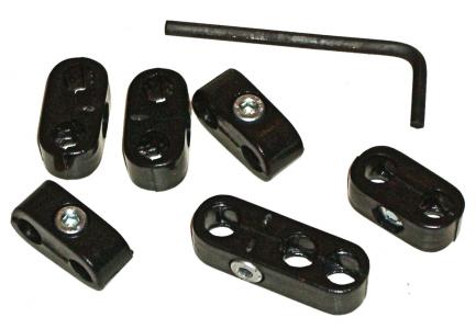 Zündkabelseparatoren Schwarz für VW Oldtimer