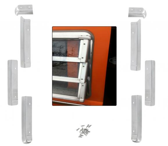 Westfalia Seitenprotektoren Aluminium mit Lamellenfenster