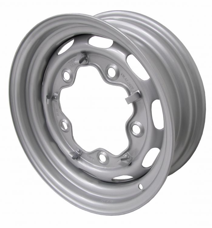 Standard Felge grau mit Lüftungslöchern 4x130, A-Qualität