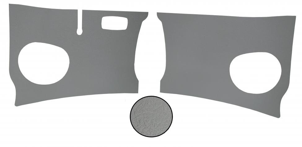 Fersenbretter Grau Faserplatten profiliert