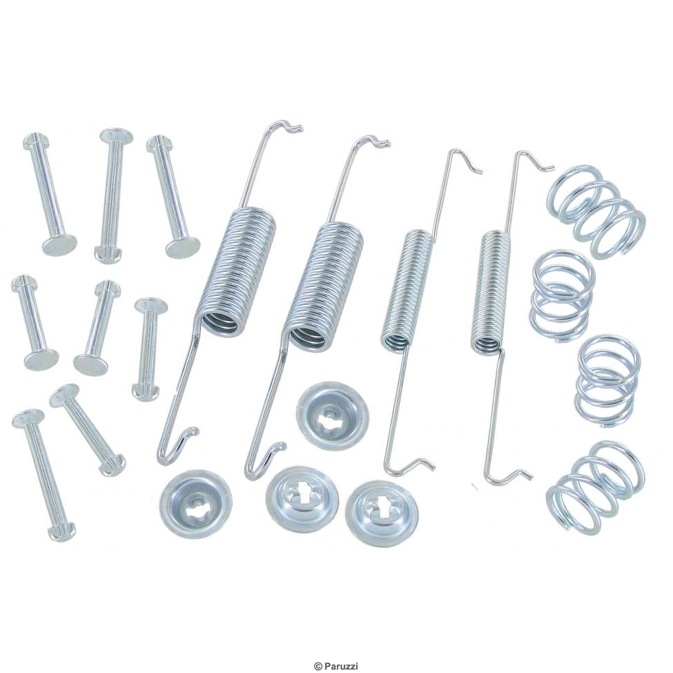Bremsbacken-Befestigungssatz vorne, inklusive Spannfedern