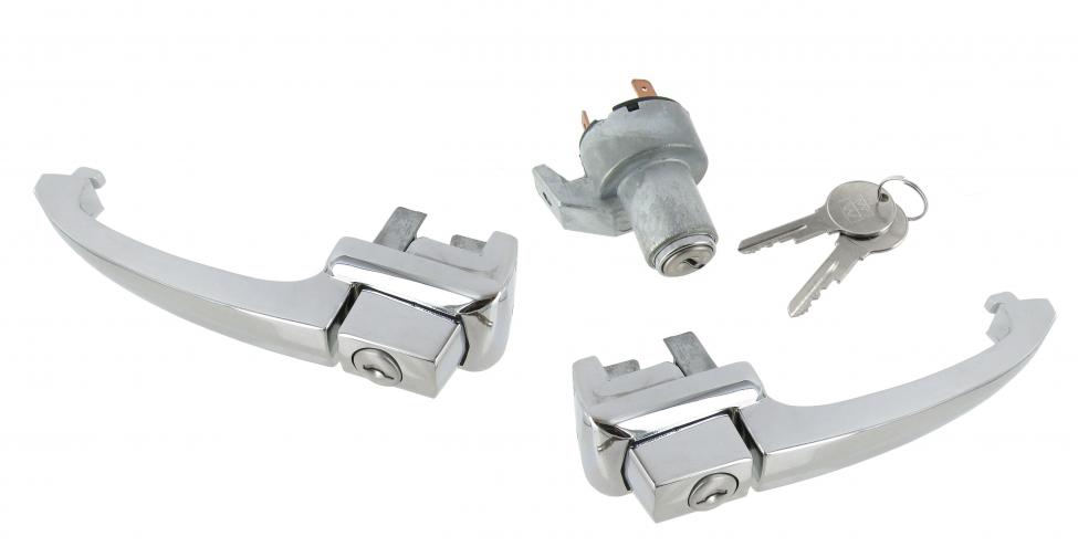 VW Oldtimer Türgriff & Zündschalter Set mit 1 Schlüssel