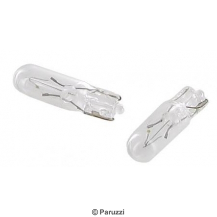Glühbirnen für Blinker, Schalter und Armaturenbrettbeleuchtung 12V (pro Paar) Glühbirnen für Blinker, Schalter und Armaturenbrettbeleuchtung 12V (pro Paar)