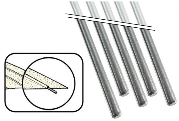 Dachhimmelbogen Federstahl 3,95 x 1530 mm