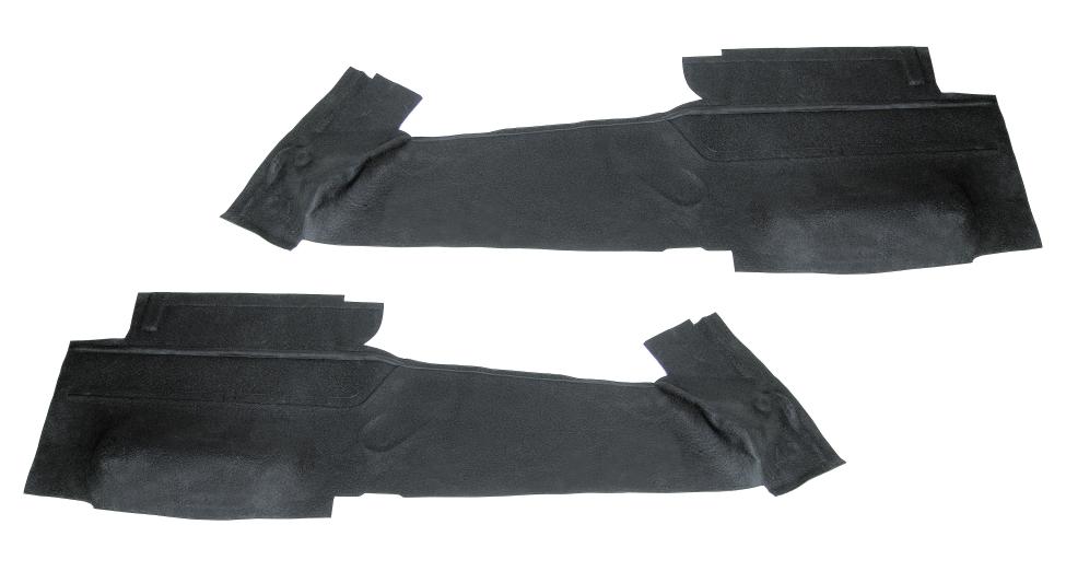 Schwarze Gummi-Fußmatten mit Einfassung für VW Bulli